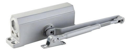 Cierrapuerta De Aluminio Hidraulico Rango 180 G 40-65kg Lock Color Gris