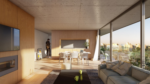 Venta Apartamento Monoambiente Con Terraza En Punta Carretas