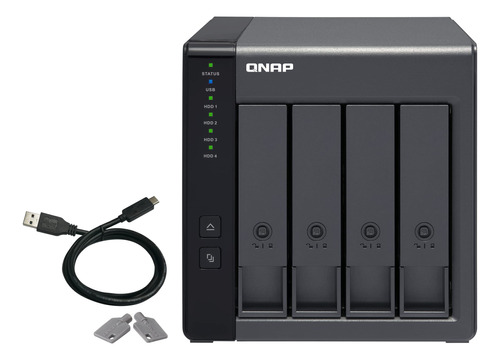 Qnap Tr-004 4 Bay Usb Tipo-c Almacenamiento Adjunto Directo