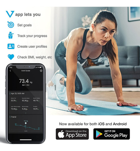 Balança De Bioimpedancia Digital Corporal Com App Bluetooth