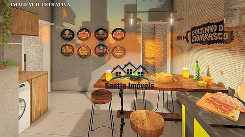 Cobertura Com *elevador De 02 Dormitórios(01 Suíte ) Vaga Coberta À Venda, 94 M² - Jardim - Santo André/sp - Co0567