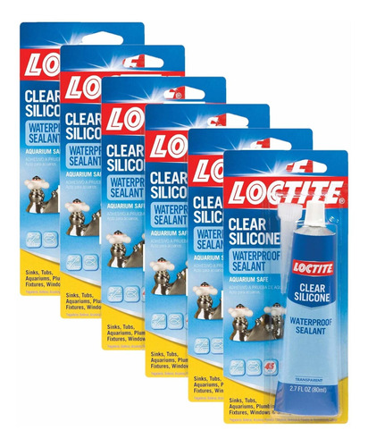 Loctite Sellador Impermeable Silicona Transparente 2.7 Onza