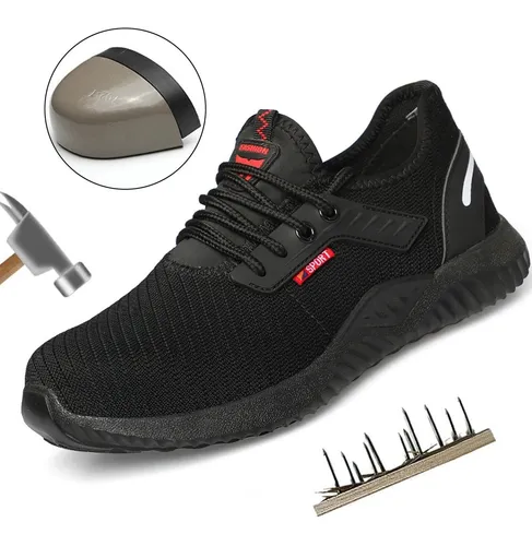 Zapatos de seguridad para hombre y mujer con cierre