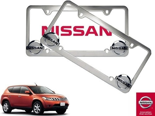 Par Porta Placas Nissan Murano 3.5 2004 Original