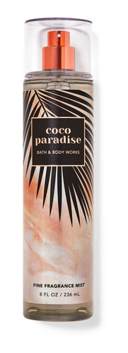 Coco Paradise Fine Fragance Mist Bath & Body Works 236 Ml