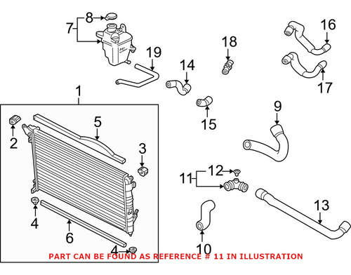 Engine Coolant Pipe Genuine For Mini 17127515487 Cch