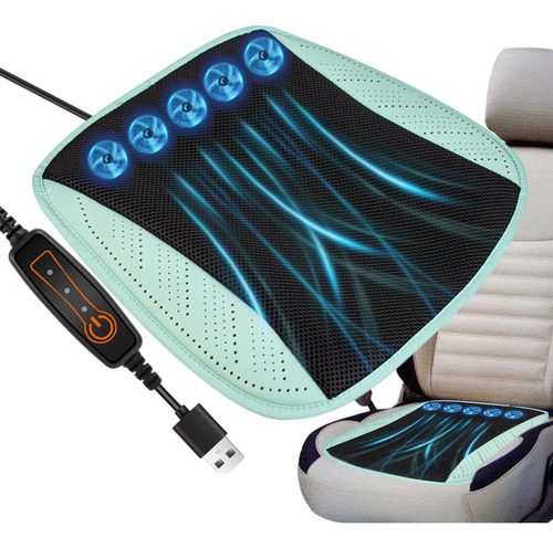 Cojín Refrescante Para Asiento De Auto Con Ventilador