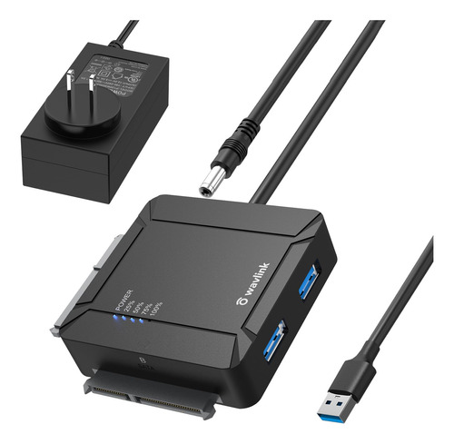 Wavlink Adaptador Usb 3.0 A Sata De Doble Bahía, Convertid.