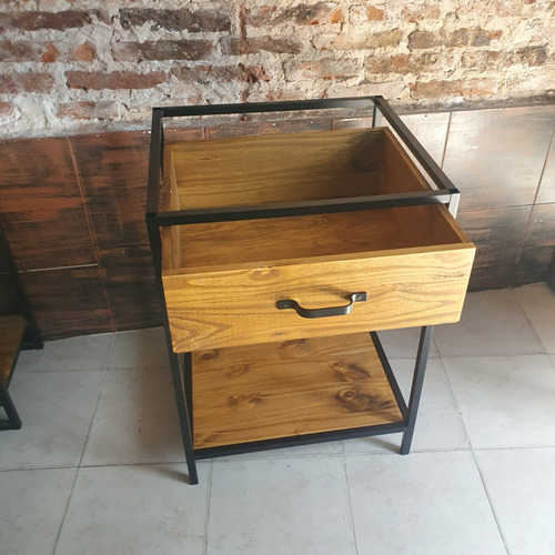 Imagen 4 de 5 de Mueble Bajo Mesada Industrial Con Cajon Cocina Estante 50x55