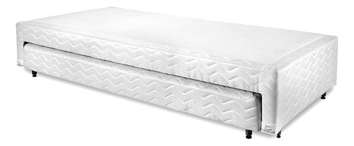 Base Box Cama Auxiliar Molas Bibox Orthocrin Branco King