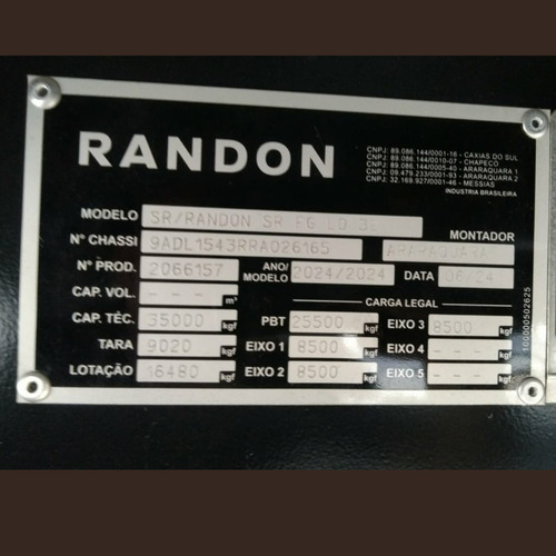 Carreta Baú Sider Randon 3 Eixos 30 Pallets 2024 Zero