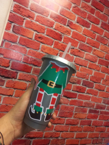 30 Vasos 24 Onzas Navideños Reutilizables Navidad Personaliz