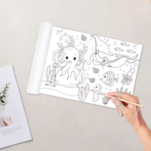 Rollo De Dibujo Para Niños, Rollo De Graffiti De Papel Para