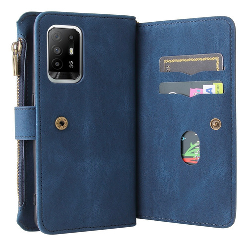 Compatível Com Capa De Couro Oppo A94 5g/a95 5g Com Fecho Ma
