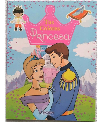 Libro Infantil De Historias Y Colorear - Princesa Rosado