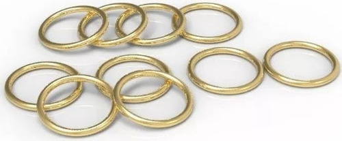 Argolinhas Para Pulseira De Argola 30 Unid Ouro 10k