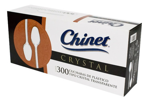 Imagen 4 de 5 de 300 Cucharas Desechables Premium Chinet Cut Crystal Grande