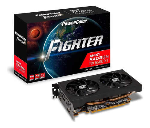 Powercolor Fighter Amd Radeon Rx 6500 Xt Gaming Graphics ...