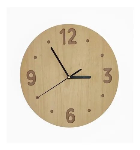 Reloj de madera mercado libre sales