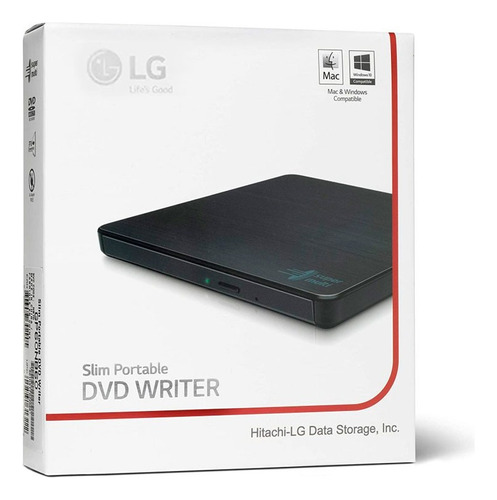 Lectora Y Gravadora Externo LG Gp65nb60 Negro Slim