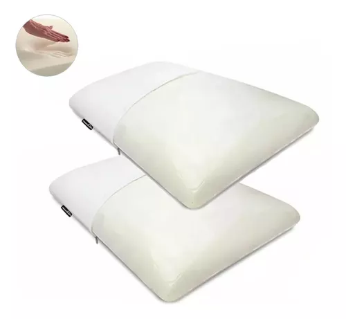 Almohada Cervical viscoelástica Memory Foam - Tamaño Grande X 2 Unidades