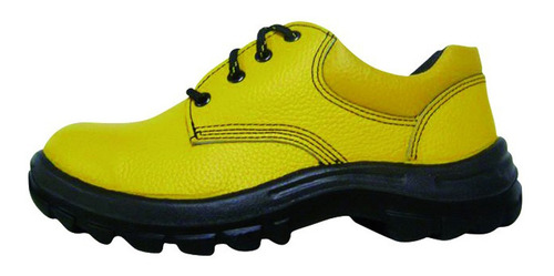 Zapato De Cuero Amarillo Punta Plastica Talle:47 Worksafe 