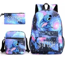 Comprar Stitch Stitch Stitch Mochila Escolar De Tres Piezas Color 8