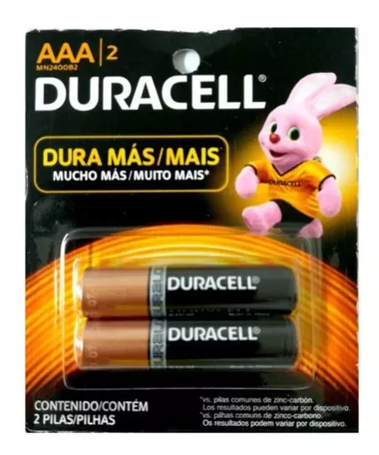 Pack De Pilas AAA Recargables DURACELL X2