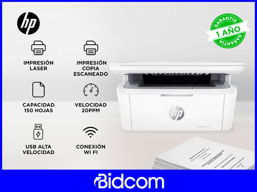 Impresora Laser Hp Multifunción Laserjet M141w Conexión Wifi