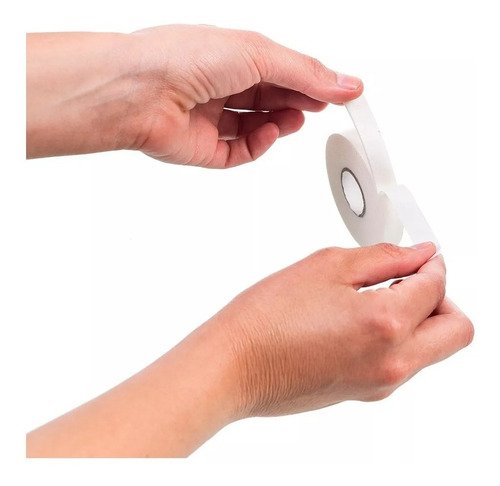 Imagen 4 de 8 de Cinta De Papel Doble Faz Bifaz Doble Contacto 12 Mm X 20 Mt