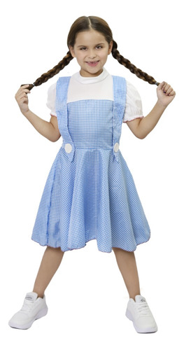 Disfraz Vestido De Dorothy Mago De Oz Para Niña Infantil