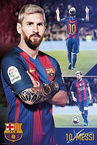 Póster Del Mundo De Triunfadores Lionel Messi 30 X 30 Cm, P