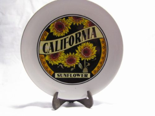 Plato California Sunflower Decorativo