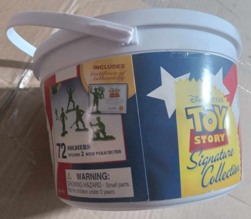 Toy Story Bote Cubeta De Soldados Certificado 72 Pza