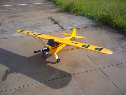 Planta Aeromodelo Piper J3 - Motor 20cc A 26cc (corte Laser)