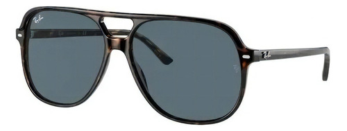 Óculos de sol Ray-Ban Bill Extra small armação de acetato cor polished havana, lente blue clássica, haste tortoise de acetato - RB2198