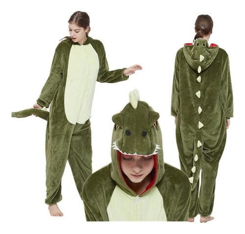 Pijamas De Dinosaurio Pijama Completa Mameluco Disfraz