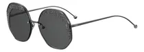 Comprar Anteojos De Sol Fendi Ff0358\u002Fs Kb7ir Unitalla, Color Gris Oscuro Con Marco De Metal Color Gris Oscuro, Lente Gris Botella De Mica
