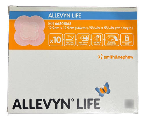 Allevyn Life 12.9x12.9cm 10 Piezas Sueltas No Cfdi