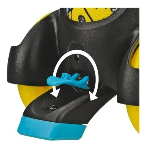 Combo De Patines Entrenadores Y Protecciones Fun Roll 13 - 17mx 9 Cm Azul