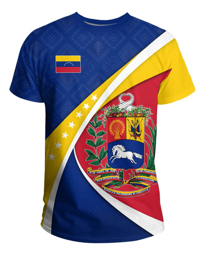 Camiseta Con Estampado 3d De La Bandera De Venezuela