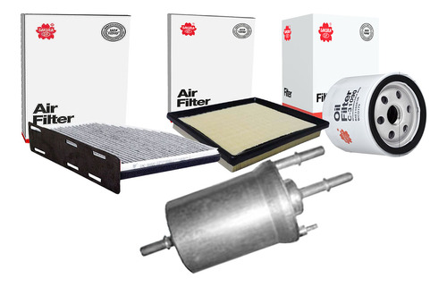 Kit Filtros Aceite Aire Gasolina Cabina Caddy 1.6l 2018-2021