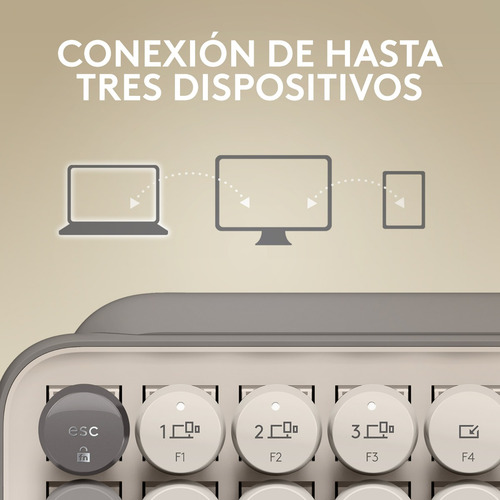Teclado Pop Keys Logitech Mecánico Inalámbrico Emojis