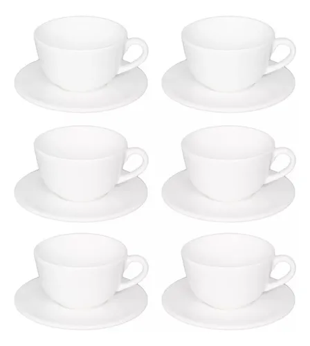 Set Taza Té C/plato Unni Cerámica 200cc Oxford X6uni
