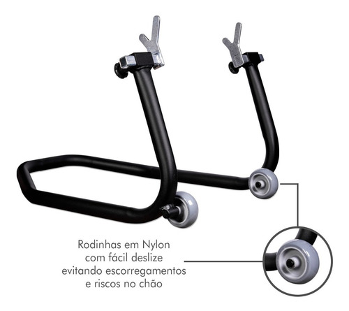Imagem 7 de 8 de Cavalete Traseiro Moto Com Slider Mt 03 R3 Mt 07 09