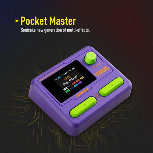 Pedal De Efeitos Múltiplos Sonicake Pocket Master Roxo | MercadoLivre