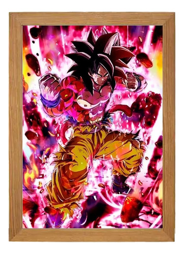 Pintura De Diamantes 5d Dragon Ball Gt -goku Ssj 4 40x50cm