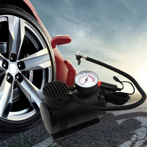 Imagem 7 de 10 de Mini Compressor De Ar 300 Automotivo Pneu Moto Bike Bola Etc