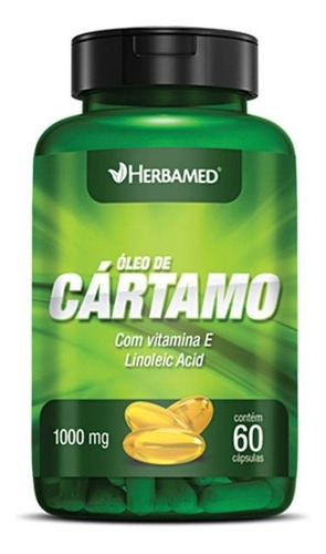 Óleo De Cártamo + Vitamina E 60 Capsulas 1000mg Herbamed