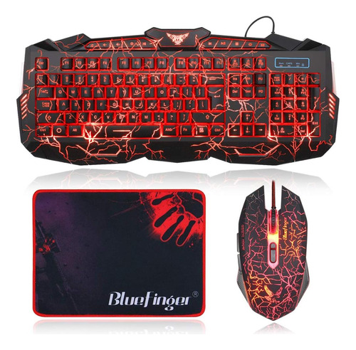 Combo De Teclado Y Mouse Retroiluminados Para Juegos, Teclad